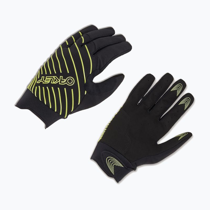 Oakley Drop In MTB Glove 2.0 juoda/lt žalia dviratininkų pirštinė 5