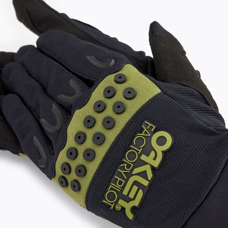 Oakley Switchback MTB Glove 2.0 black/fern dviratininkų pirštinės 4