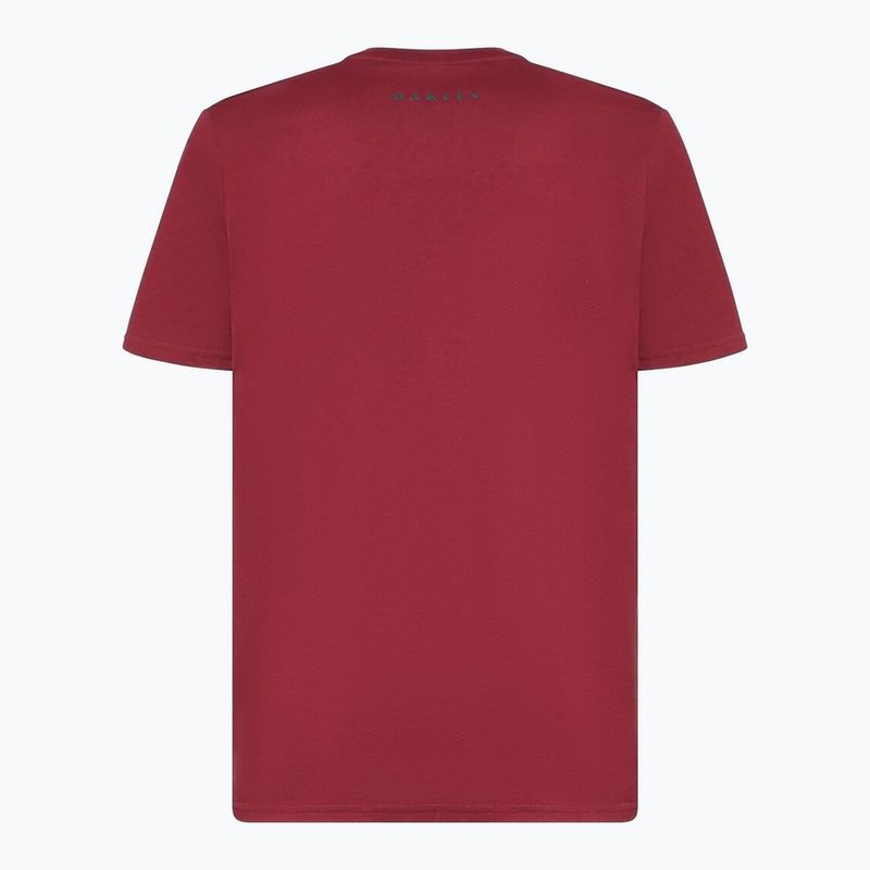 Vyriški marškinėliai Oakley Bark Ellipse Tee iron red 2