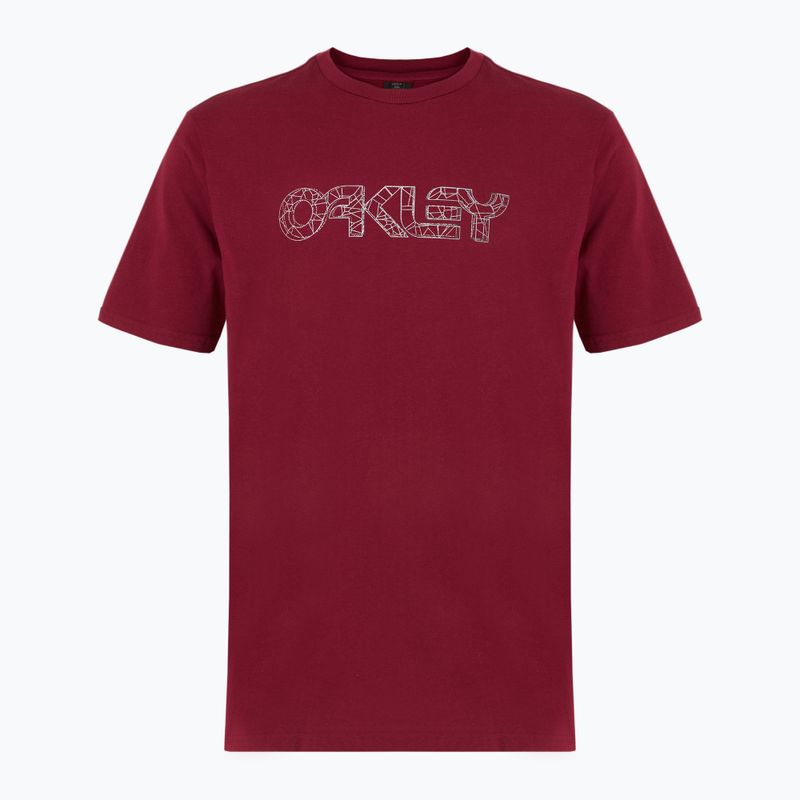 Vyriški marškinėliai Oakley Wire B1B Tee iron red