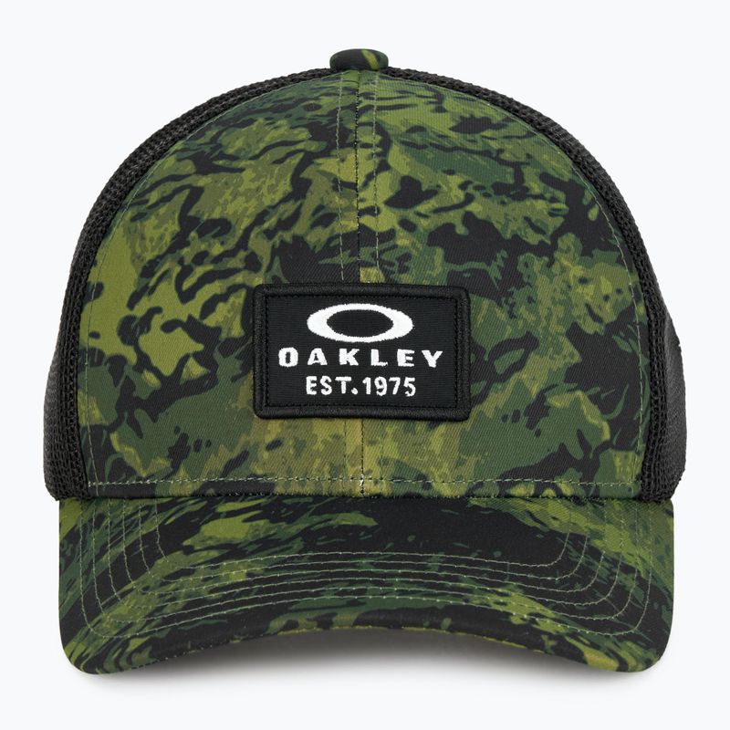 Vyriška kepuraitė su snapeliu Oakley Patch Trucker tiger camo green 2