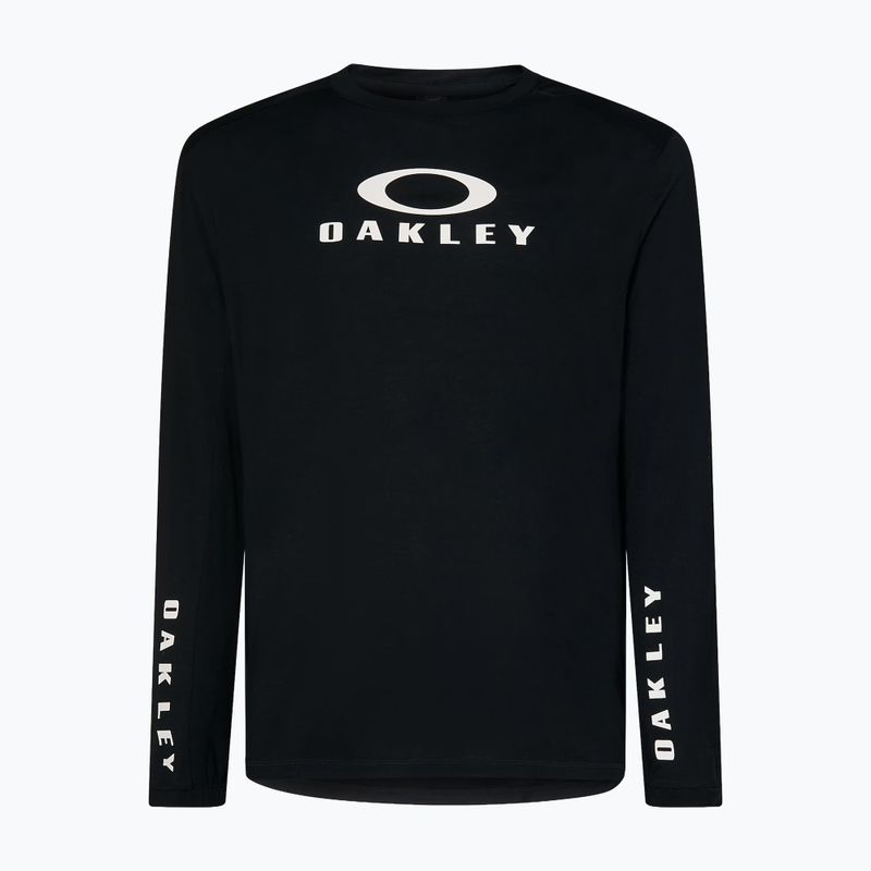 Vyriški ilgomis rankovėmis dviračių marškinėliai Oakley Seeker Flow LS02E blackout 7