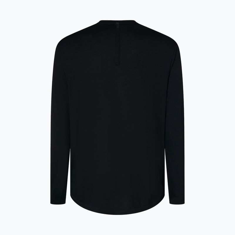 Vyriški ilgomis rankovėmis dviračių marškinėliai Oakley Seeker Flow LS02E blackout 8