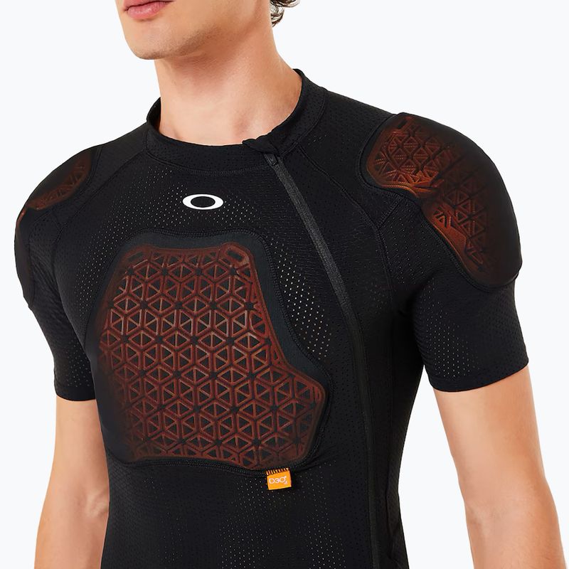 Vyriški dviratininkų marškinėliai su apsaugomis Oakley Drop In D30 Full Impact blackout 4
