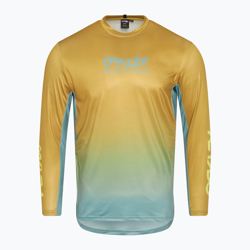 Vyriški dviračių marškinėliai ilgomis rankovėmis Oakley Maven Coast 2.0 LS gradient sulfide pacific
