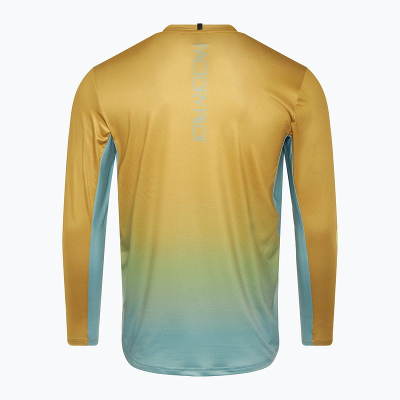 Vyriški dviračių marškinėliai ilgomis rankovėmis Oakley Maven Coast 2.0 LS gradient sulfide pacific 2