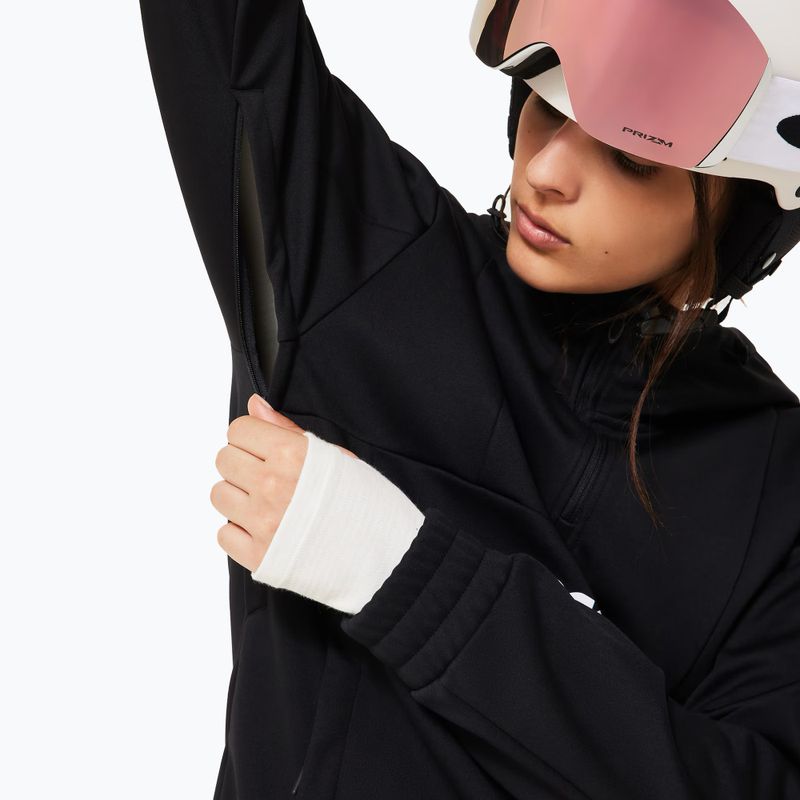Moteriškas softshell džemperis su gobtuvu Oakley TNP Nose Grab Softshell Hoodie blackout/white 6