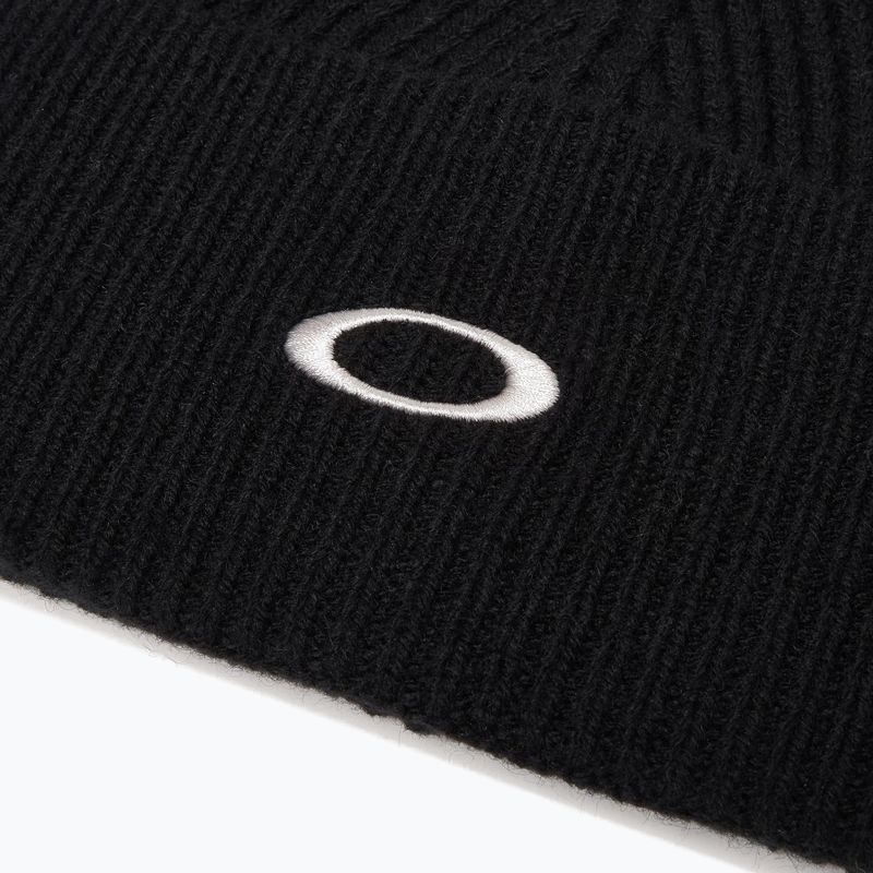 Žieminė kepurė Oakley Ellipse Ribbed Beanie blackout 3