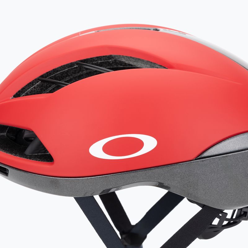 Dviračio šalmas Oakley Velo Stelvio EU black/red pro 7