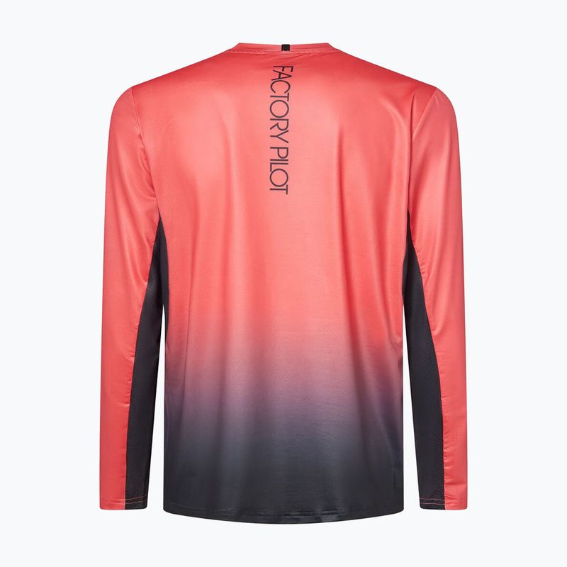 Vyriški dviračių marškinėliai ilgomis rankovėmis Oakley Maven Coast 2.0 gradient paloma/black 2