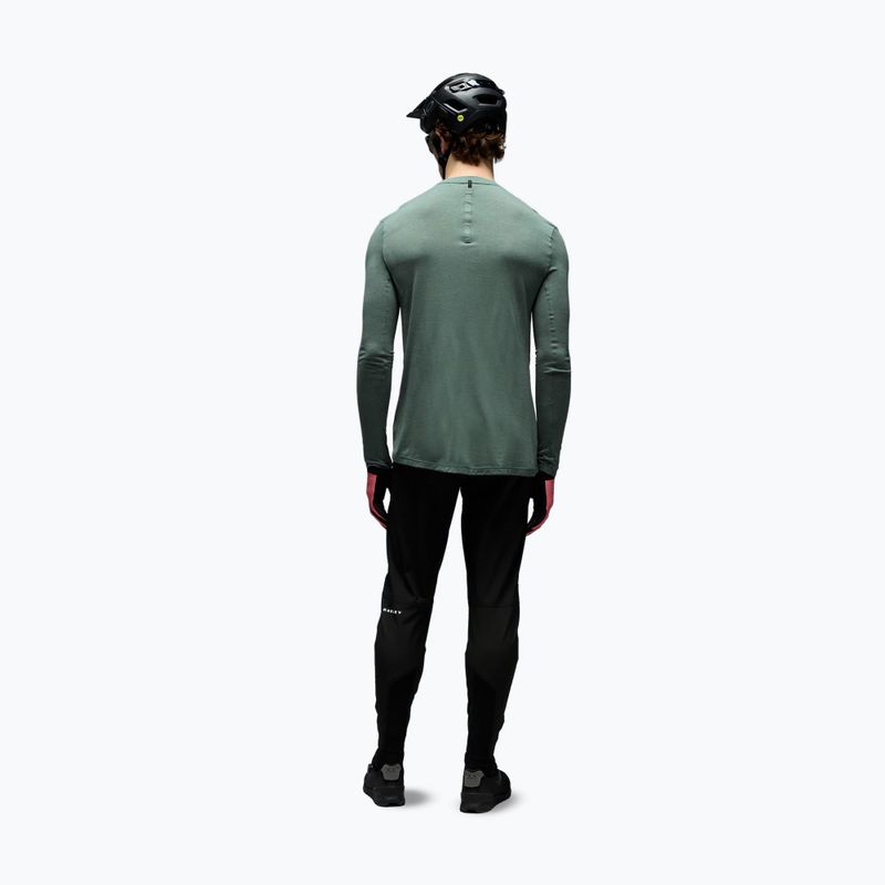 Vyriški ilgomis rankovėmis dviračių marškinėliai Oakley Seeker Flow LS74O aviator green 3