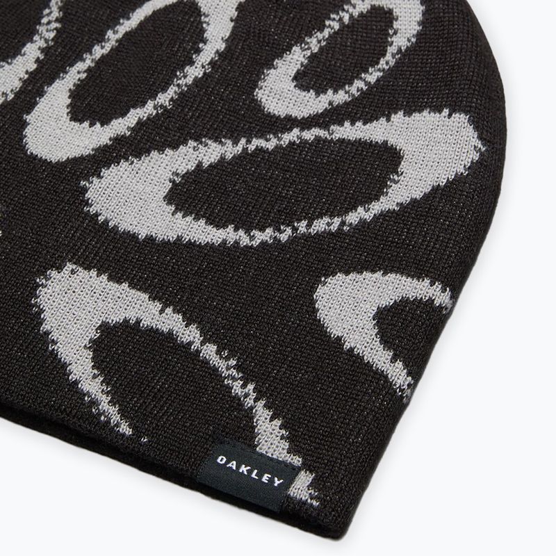 Žieminė kepurė Oakley Ellipse Graphic Beanie black/grey 3