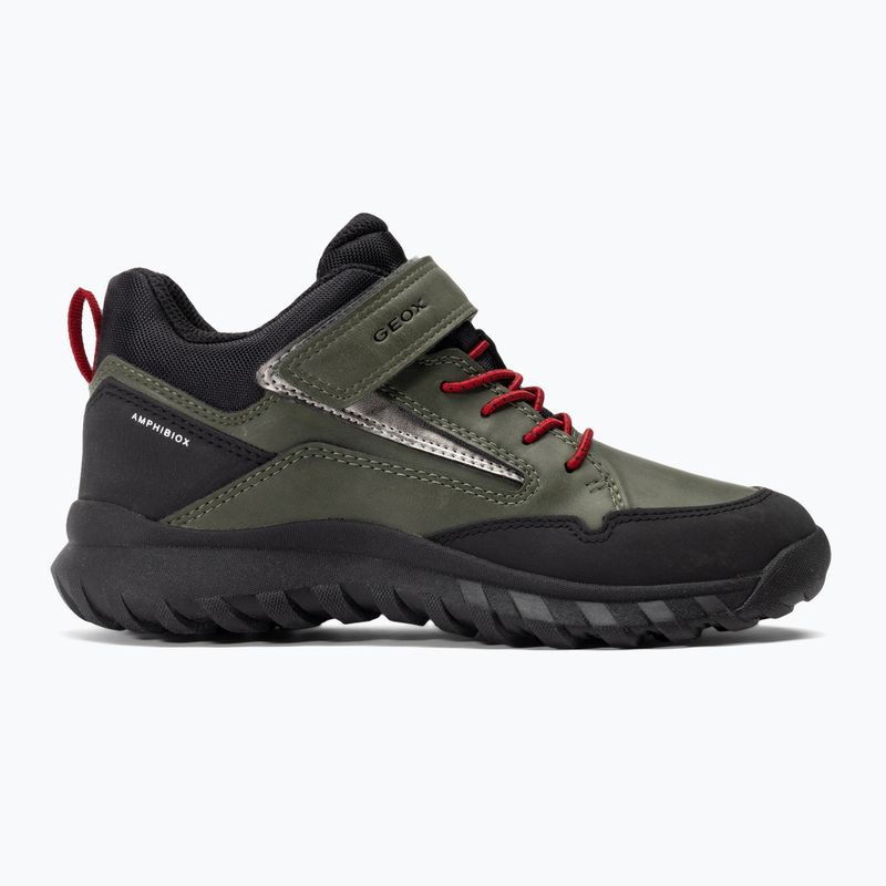 Paauglių batai Geox Simbyos Abx dark green/red 2