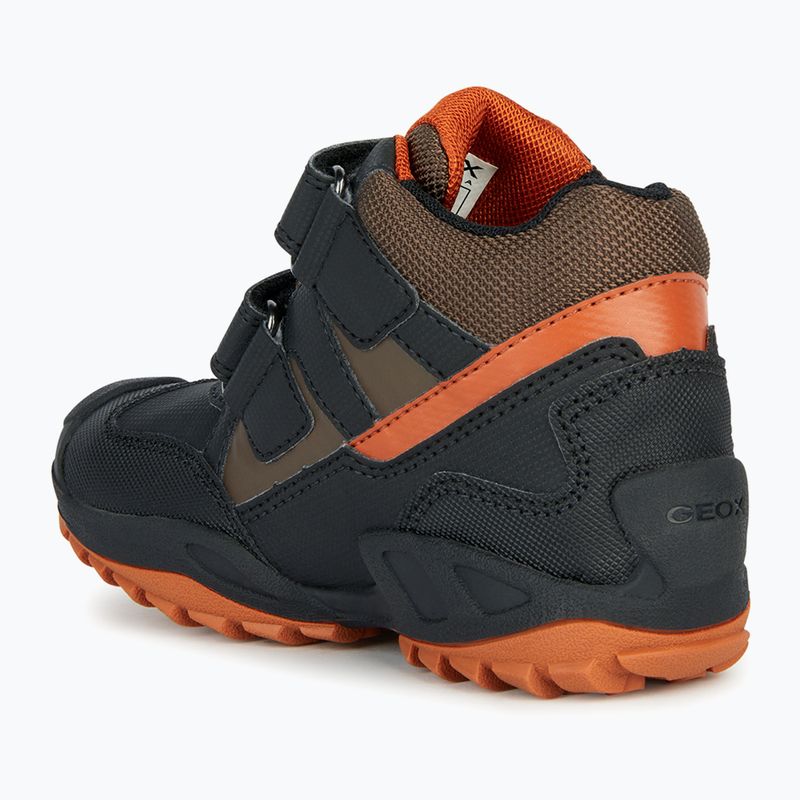 Paauglių batai Geox New Savage Abx black/dark orange 9