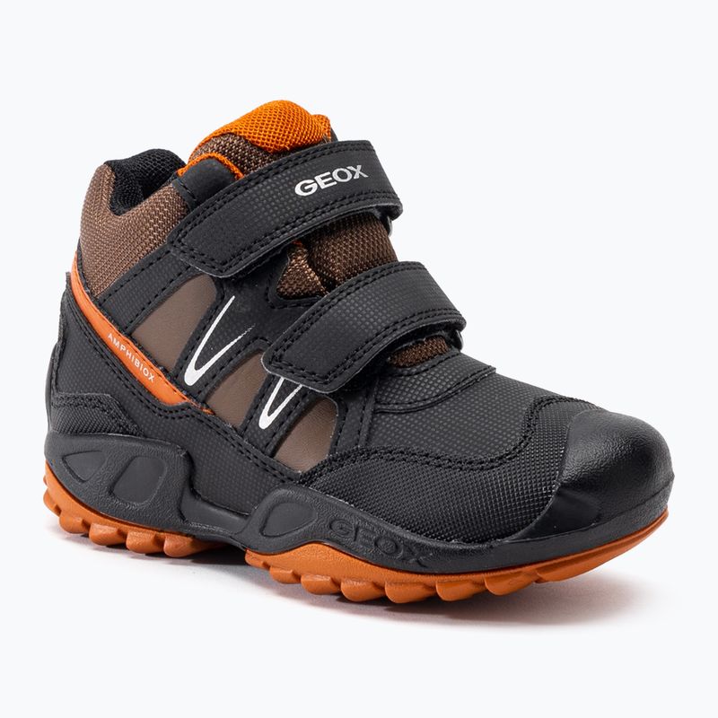 Paauglių batai Geox New Savage Abx black/dark orange