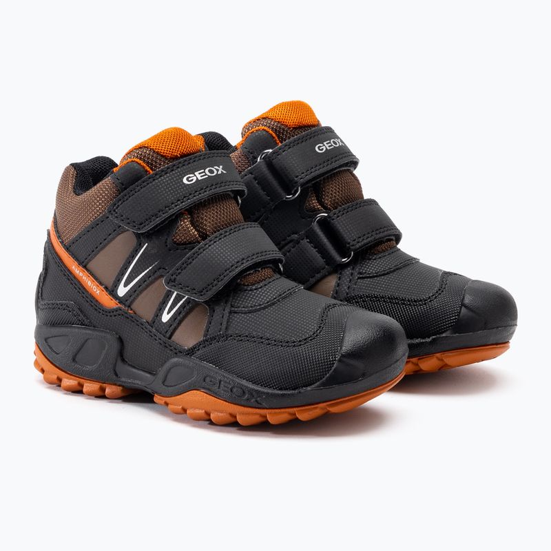 Paauglių batai Geox New Savage Abx black/dark orange 4