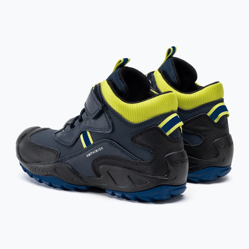 Paauglių batai Geox New Savage Abx navy/lime green 3