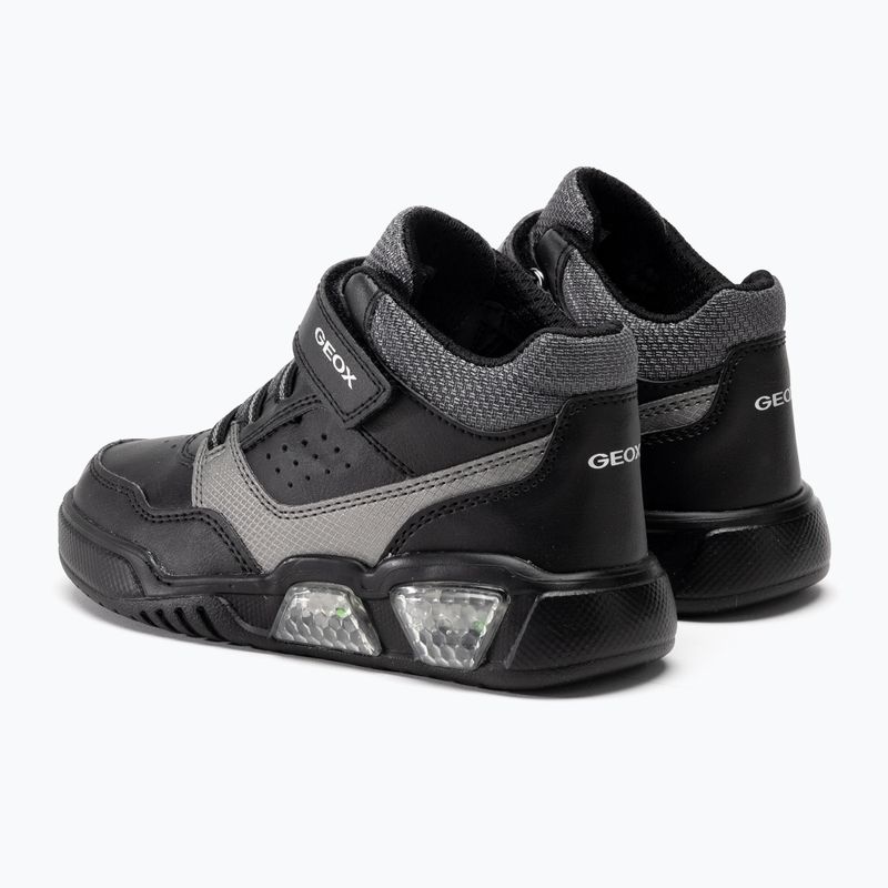 Vaikiški batai Geox Illuminus black/dark grey 3
