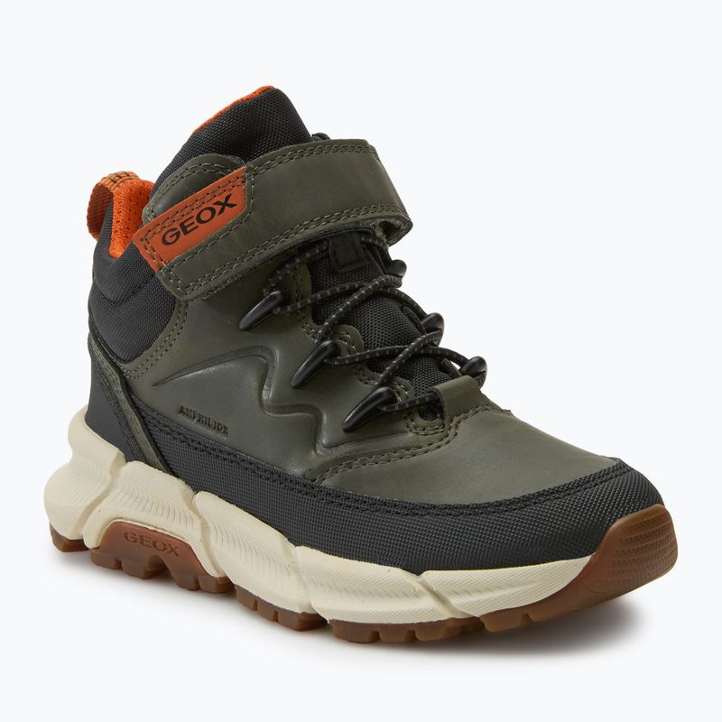 Paauglių batai Geox Flexyper Plus military/orange