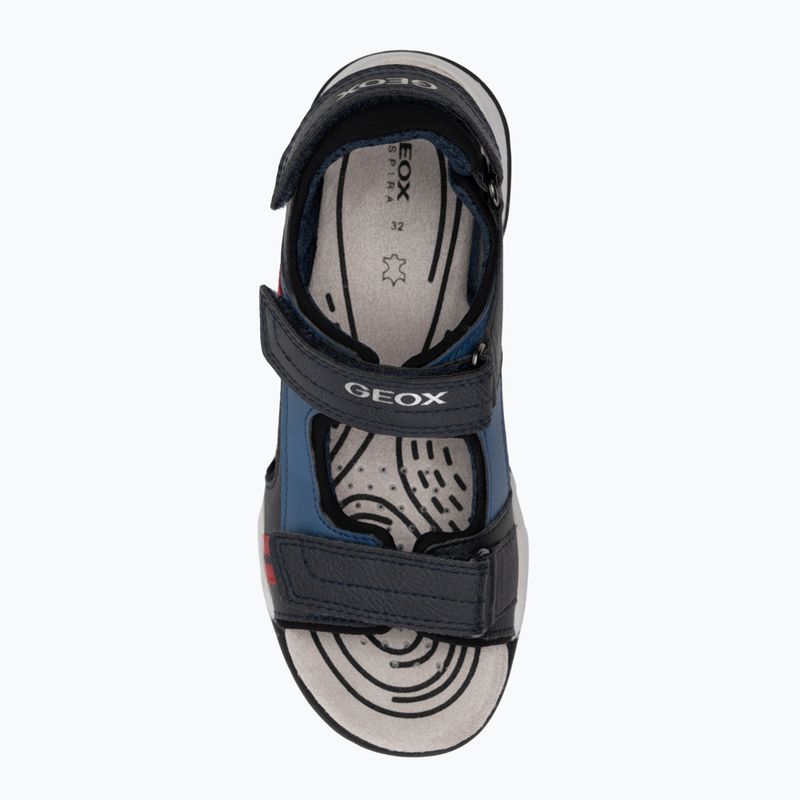 Paauglių sandalai Geox Borealis ocean blue/red 5