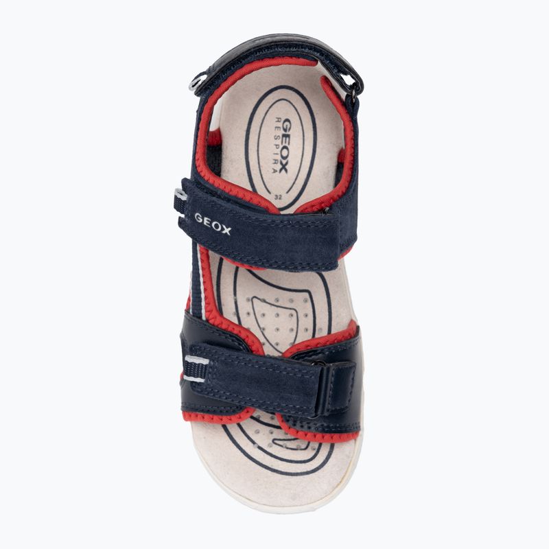 Paauglių sandalai Geox Alben ocean blue/red 5