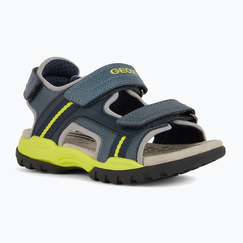 Paauglių sandalai Geox Borealis avio/lime 8