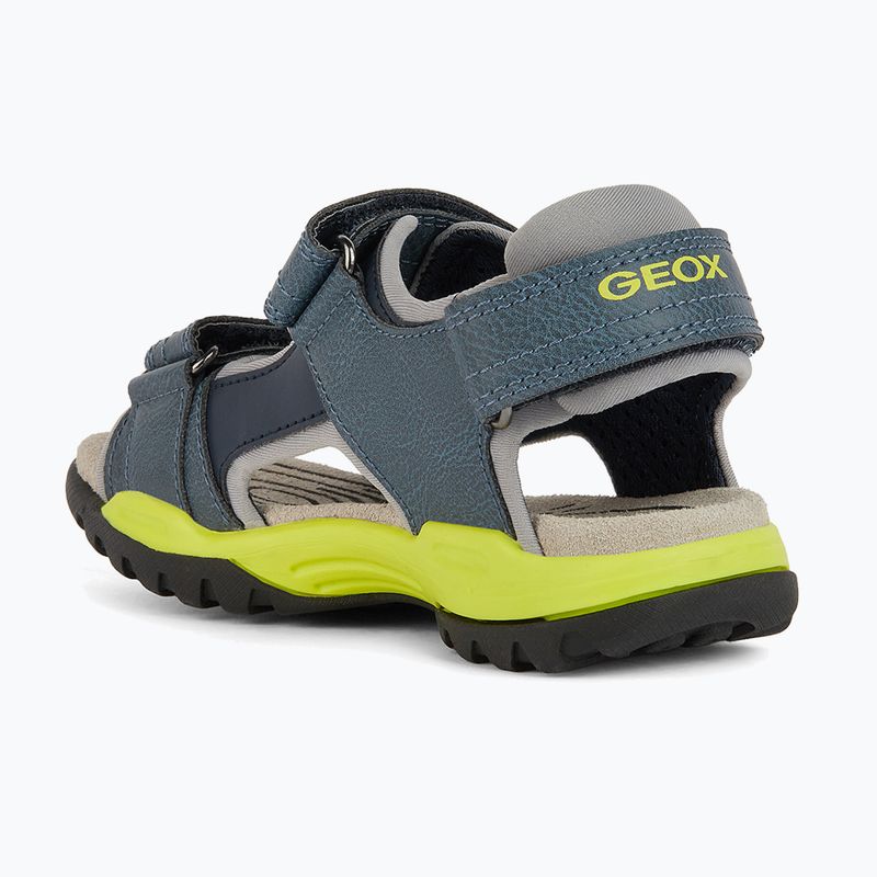 Paauglių sandalai Geox Borealis avio/lime 10