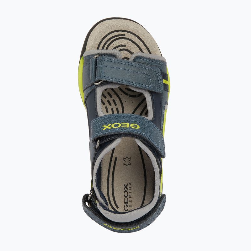 Paauglių sandalai Geox Borealis avio/lime 13