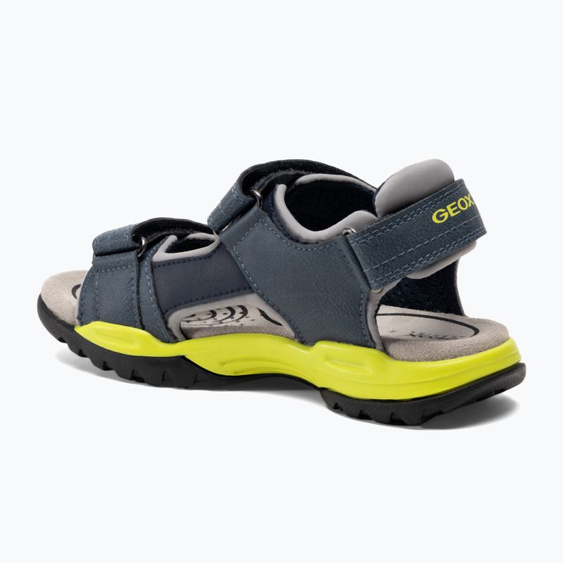 Paauglių sandalai Geox Borealis avio/lime 3