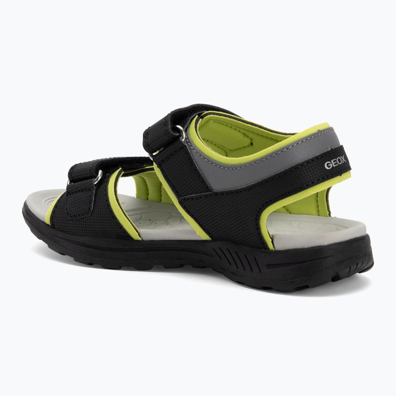Vaikiški sandalai Geox Vaniett black/light green 3