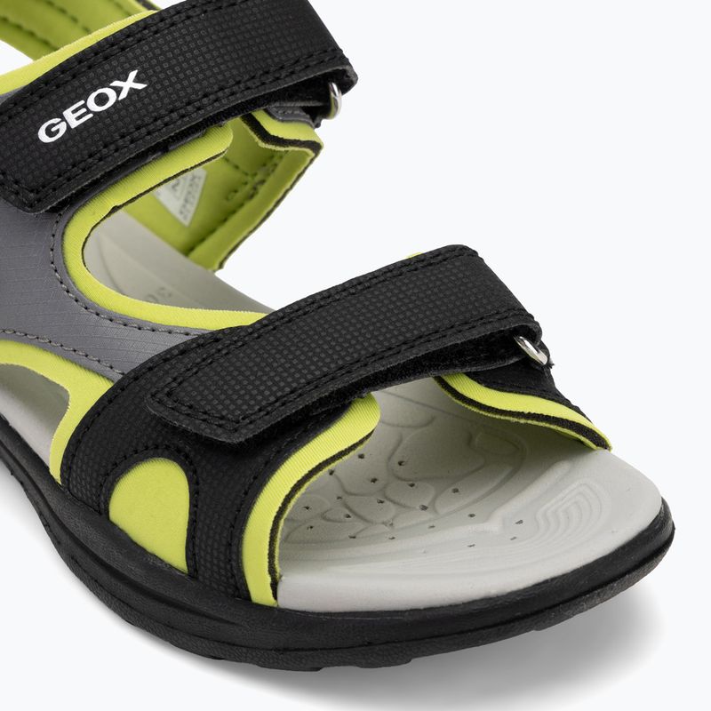 Vaikiški sandalai Geox Vaniett black/light green 7