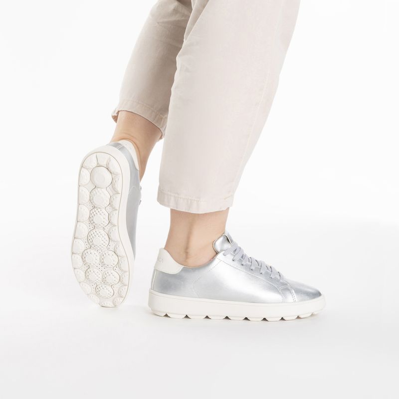 Moteriški batai Geox Spherica Ecub-1 silver/optic white 2