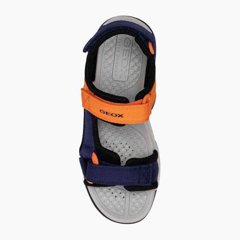 Paauglių sandalai Geox Borealis ocean blue/orange 5
