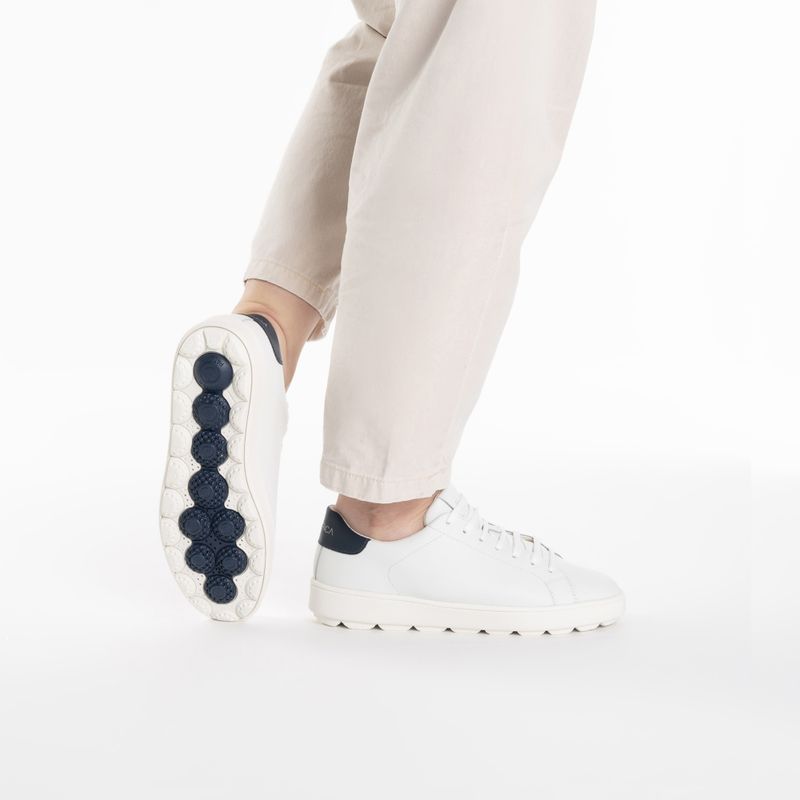 Moteriški batai Geox Spherica Ecub-1 white/ocean blue 2