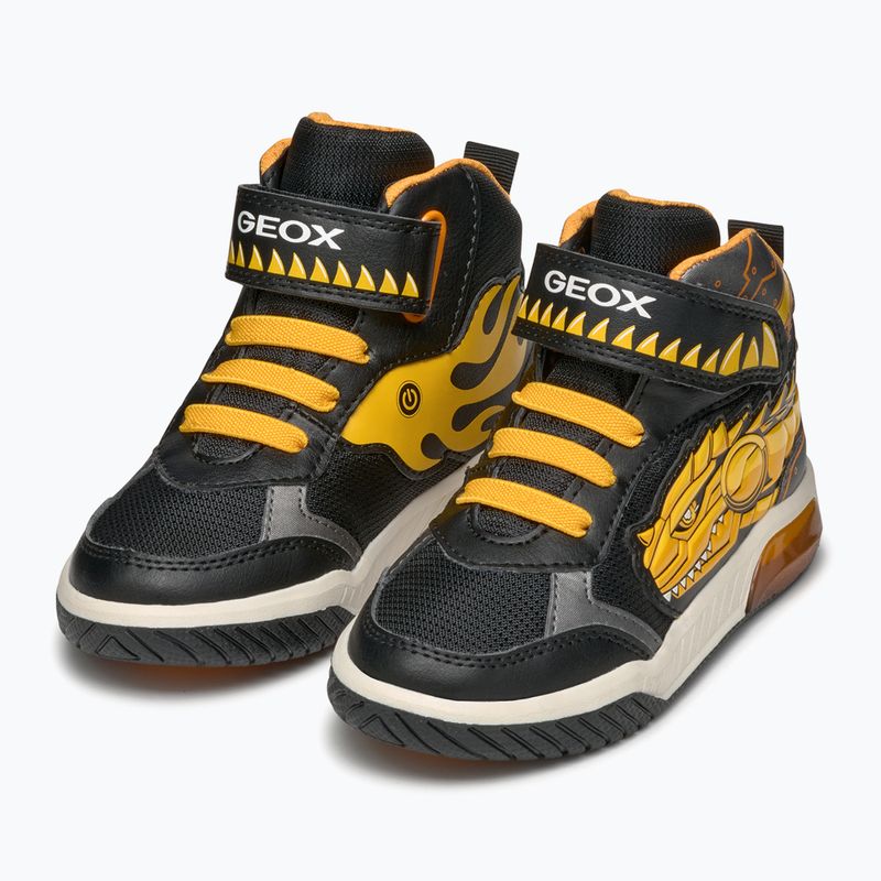 Paauglių batai Geox Inek black/yellow 11