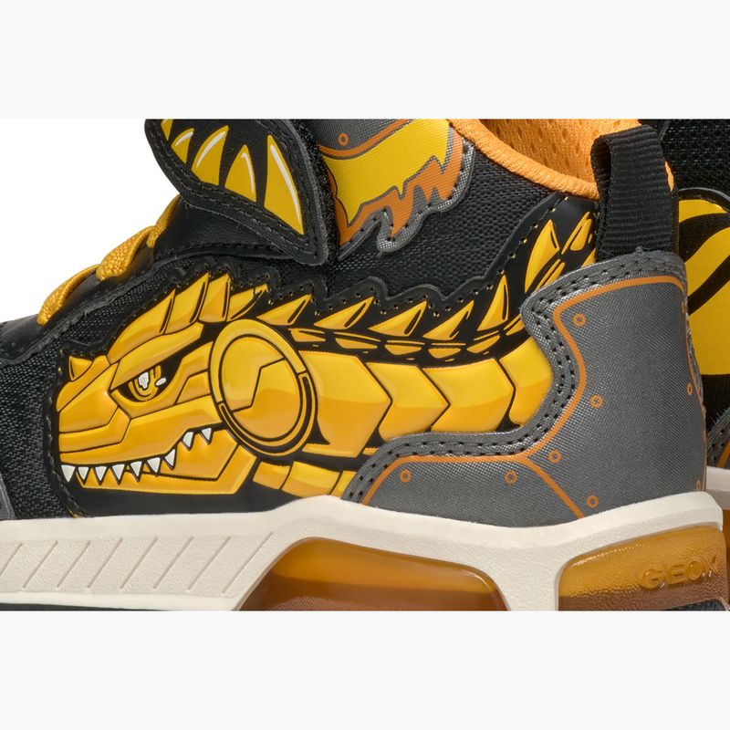 Paauglių batai Geox Inek black/yellow 15