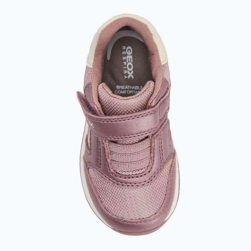 Vaikiški batai Geox Rishon dark pink/old white 5