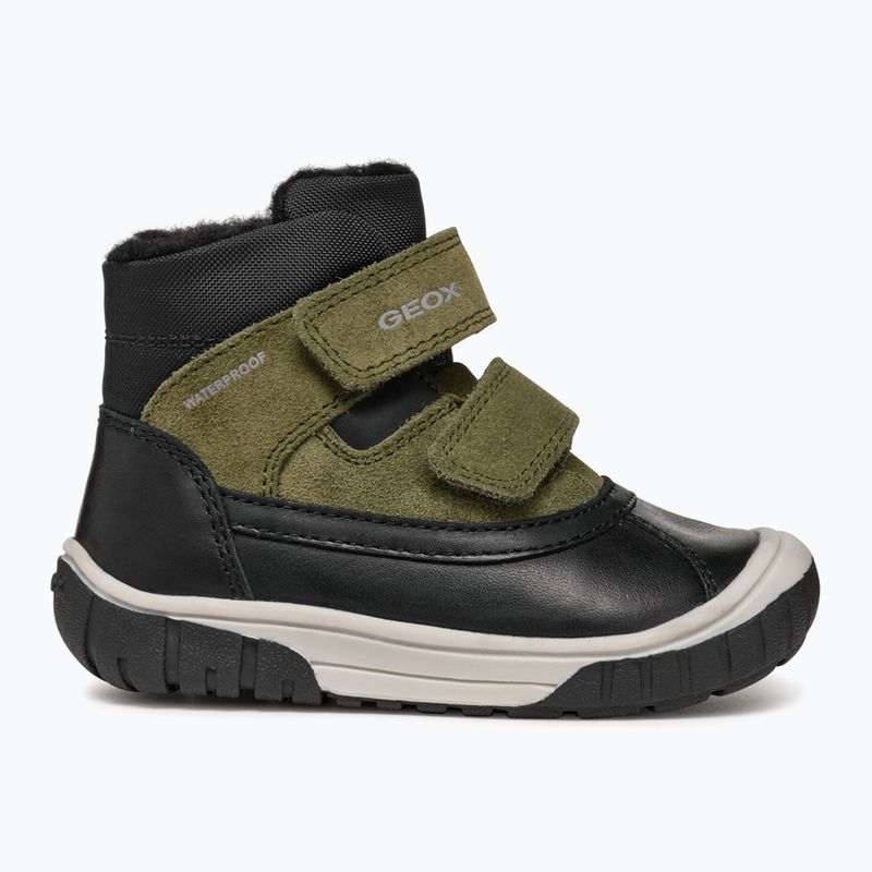 Vaikiški sniego batai Geox Omar black / dark green 2