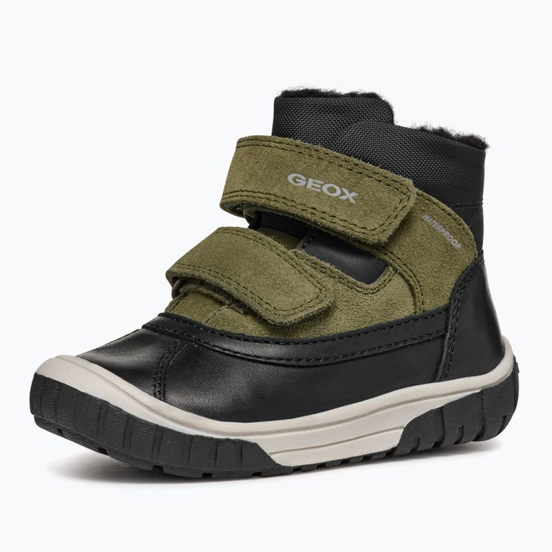 Vaikiški sniego batai Geox Omar black / dark green 3