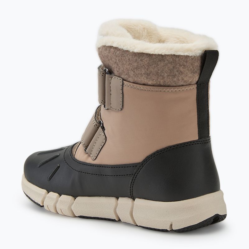 Paauglių sniego batai Geox Flexyper ABX dark beige/black 3