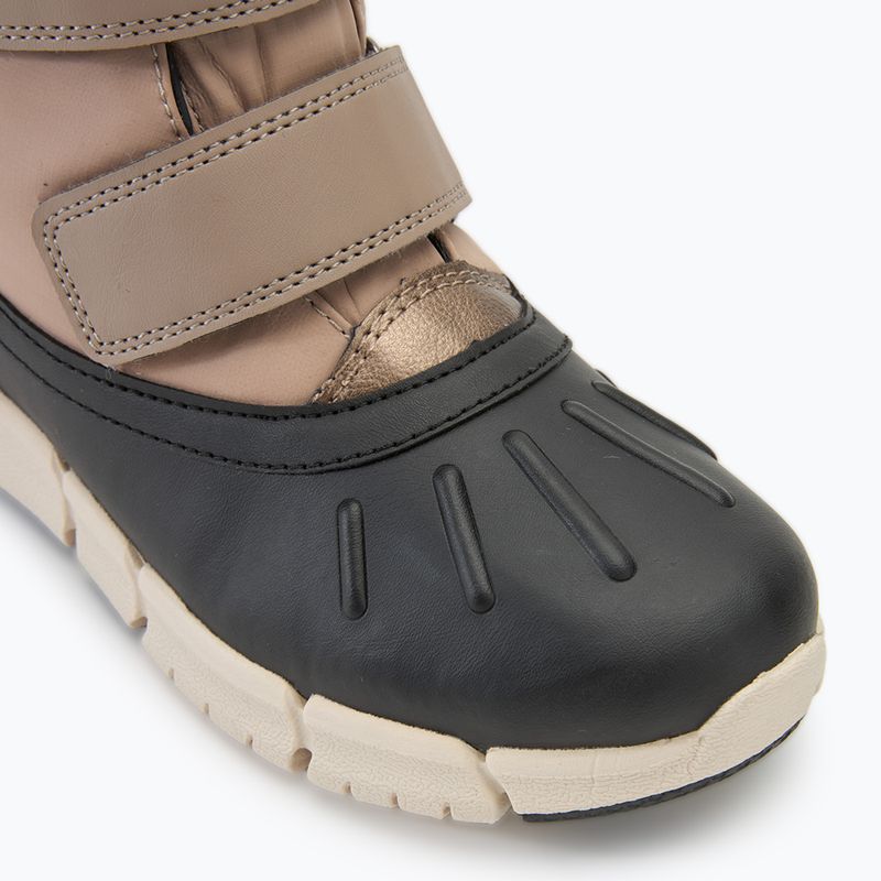 Paauglių sniego batai Geox Flexyper ABX dark beige/black 7