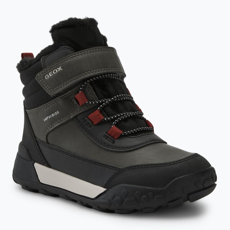 Paauglių sniego batai Geox Trekkyup ABX dark green/black