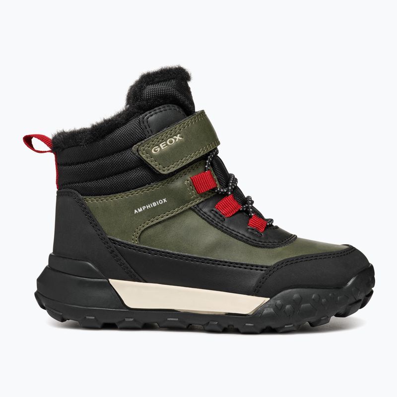 Paauglių sniego batai Geox Trekkyup ABX dark green/black 9