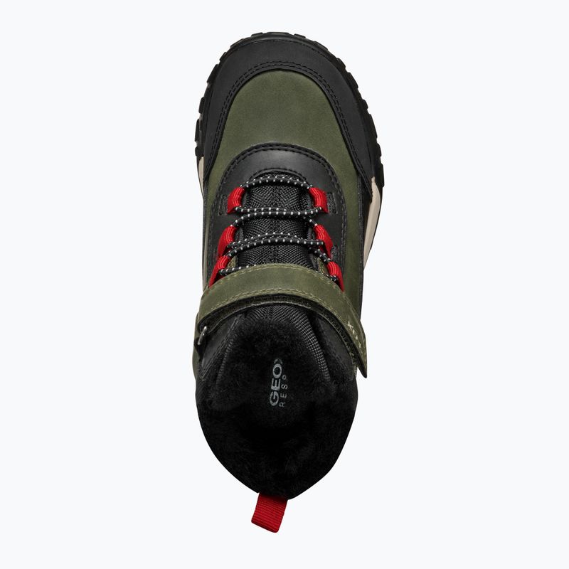 Paauglių sniego batai Geox Trekkyup ABX dark green/black 12