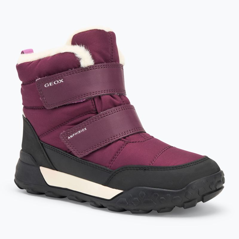 Paauglių sniego batai Geox Trekkyup ABX burgundy