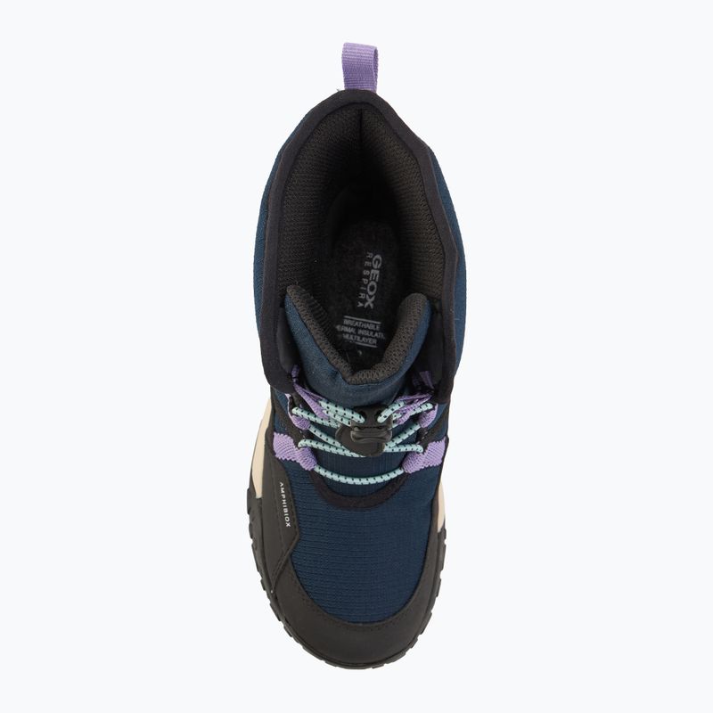 Paauglių sniego batai Geox Trekkyup ABX navy/purple 5