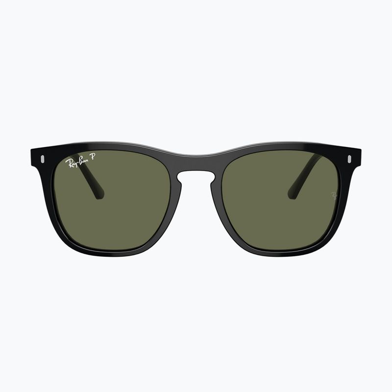 Akiniai nuo saulės Ray-Ban RB2210 black/green polarized 2