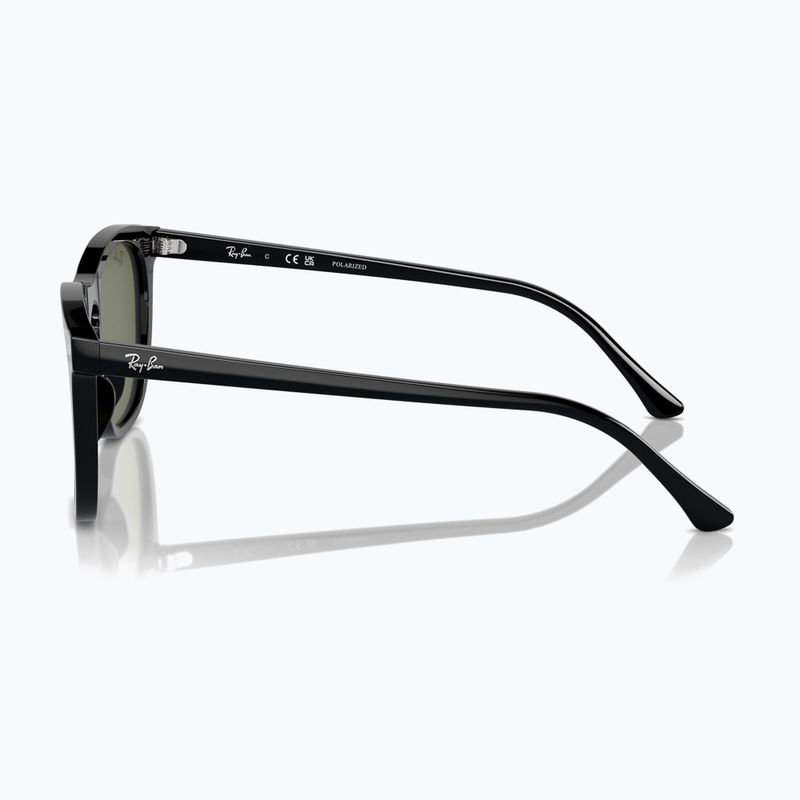 Akiniai nuo saulės Ray-Ban RB2210 black/green polarized 6