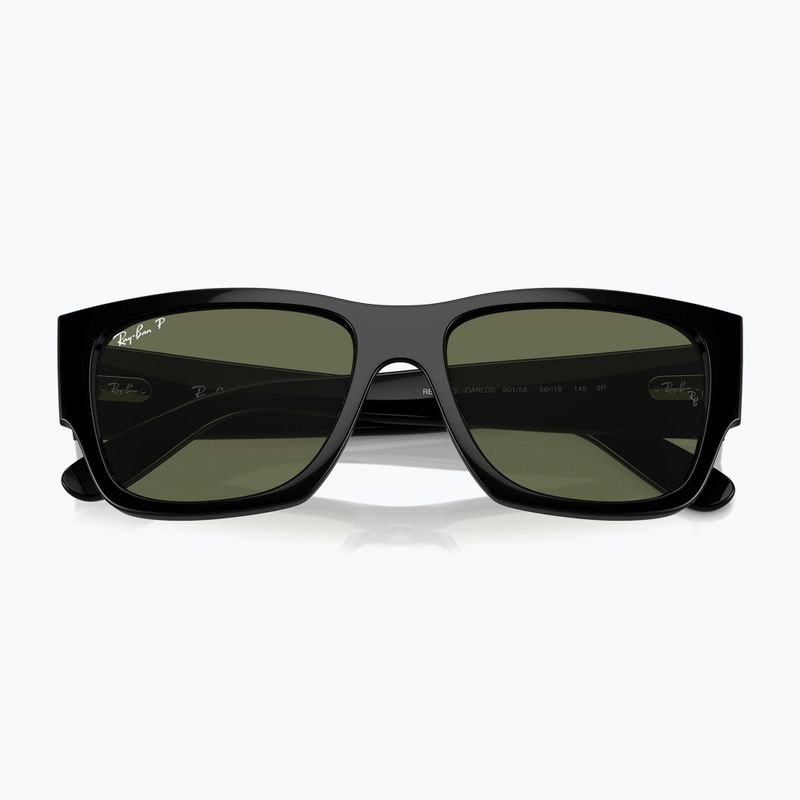 Akiniai nuo saulės Ray-Ban Carlos black/green polarized 3
