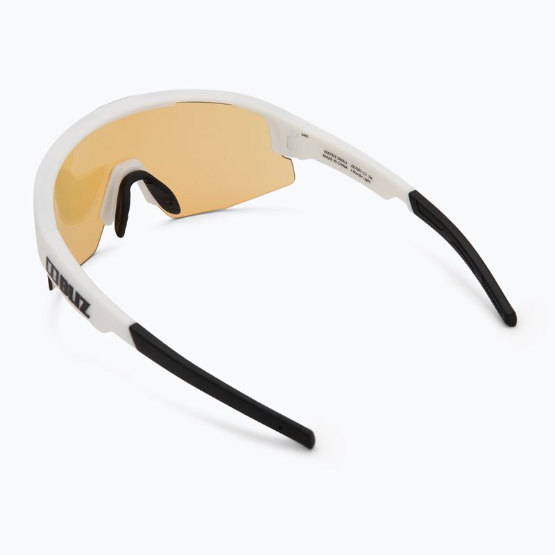 Akiniai nuo saulės Bliz Matrix Small Nano Optics Nordic Light matt white/coral/orange blue 2